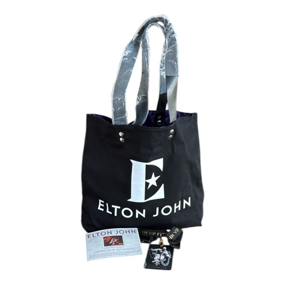 Elton John VIP Canvas Tote Bag Farewell Yellow Brick Road 2019-22 Tour - Picture 1 of 8